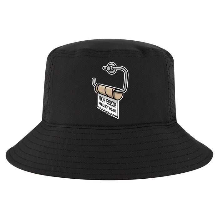 Error 404 Page Not Found Empty Toilet Paper Funny Programmer Gift Cool Comfort Performance Bucket Hat