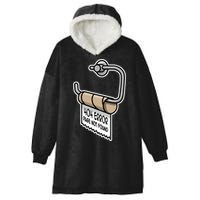 Error 404 Page Not Found Empty Toilet Paper Funny Programmer Gift Hooded Wearable Blanket