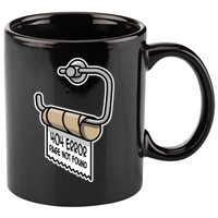 Error 404 Page Not Found Empty Toilet Paper Funny Programmer Gift 11oz C Handle Ceramic Mug