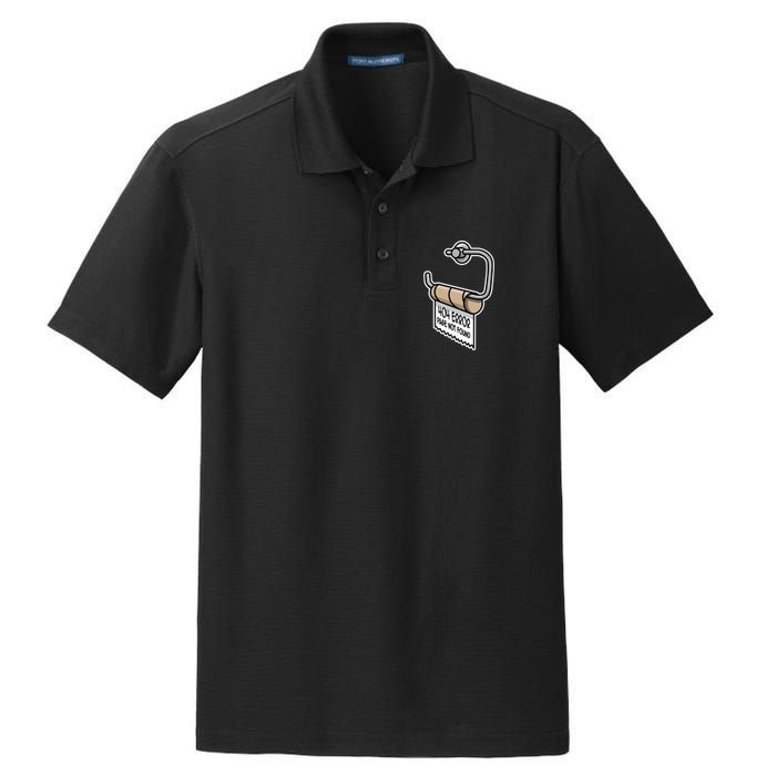 Error 404 Page Not Found Empty Toilet Paper Funny Programmer Gift Dry Zone Grid Polo