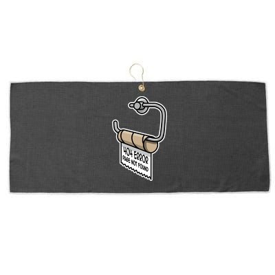 Error 404 Page Not Found Empty Toilet Paper Funny Programmer Gift Large Microfiber Waffle Golf Towel