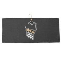 Error 404 Page Not Found Empty Toilet Paper Funny Programmer Gift Large Microfiber Waffle Golf Towel