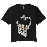 Error 404 Page Not Found Empty Toilet Paper Funny Programmer Gift Crop Top