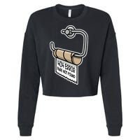 Error 404 Page Not Found Empty Toilet Paper Funny Programmer Gift Cropped Pullover Crew