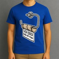Error 404 Page Not Found Empty Toilet Paper Funny Programmer Gift T-Shirt