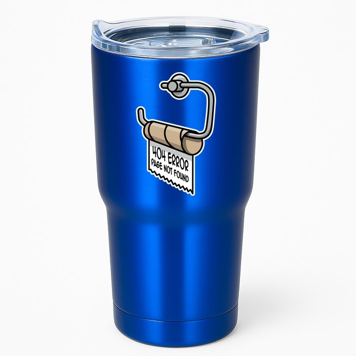 Error 404 Page Not Found Empty Toilet Paper Funny Programmer Gift Tumbler