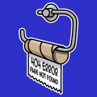 Error 404 Page Not Found Empty Toilet Paper Funny Programmer Gift Premium T-Shirt