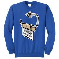 Error 404 Page Not Found Empty Toilet Paper Funny Programmer Gift Tall Sweatshirt