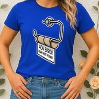 Error 404 Page Not Found Empty Toilet Paper Funny Programmer Gift Womens T-Shirt