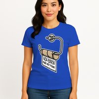Error 404 Page Not Found Empty Toilet Paper Funny Programmer Gift Womens T-Shirt