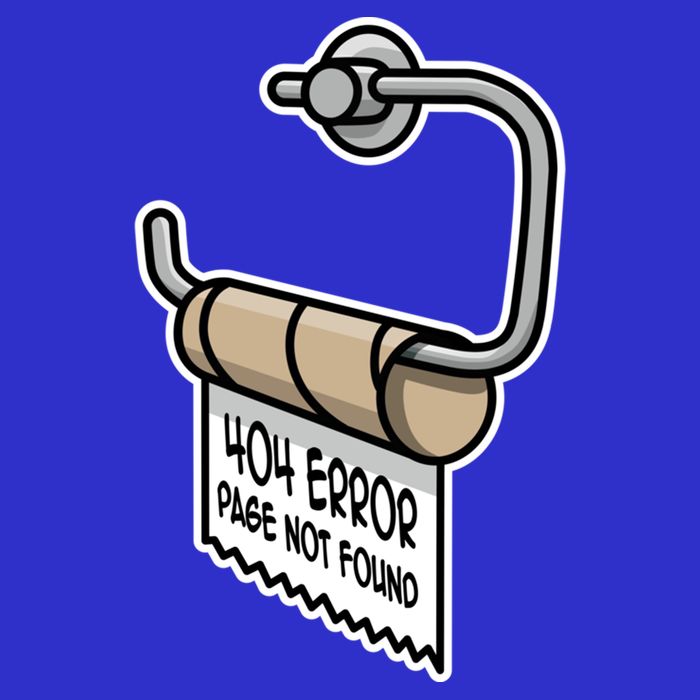 Error 404 Page Not Found Empty Toilet Paper Funny Programmer Gift Womens T-Shirt