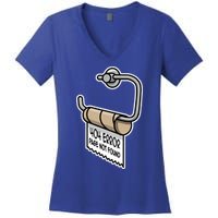 Error 404 Page Not Found Empty Toilet Paper Funny Programmer Gift Women's V-Neck T-Shirt