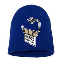Error 404 Page Not Found Empty Toilet Paper Funny Programmer Gift Short Acrylic Beanie