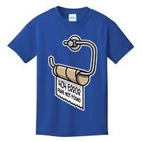 Error 404 Page Not Found Empty Toilet Paper Funny Programmer Gift Kids T-Shirt