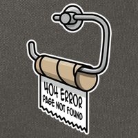 Error 404 Page Not Found Empty Toilet Paper Funny Programmer Gift Cotton Canvas Backpack