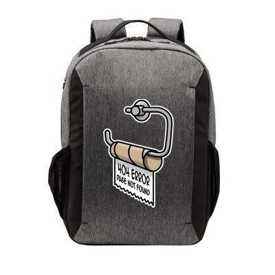 Error 404 Page Not Found Empty Toilet Paper Funny Programmer Gift Vector Backpack