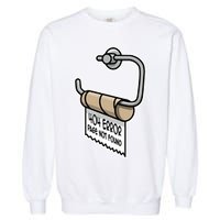 Error 404 Page Not Found Empty Toilet Paper Funny Programmer Gift Garment-Dyed Sweatshirt