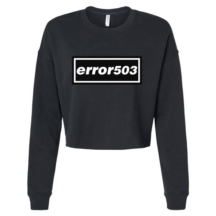 Error 503 Cropped Pullover Crew