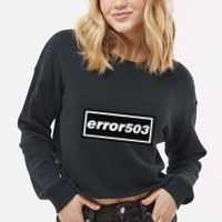 Error 503 Cropped Pullover Crew