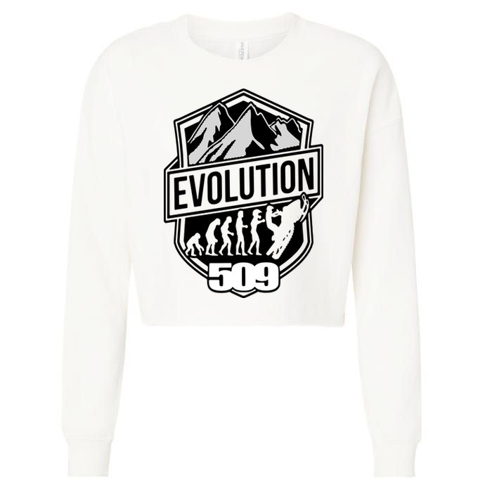 Evolution 509 Slednecks Snowmobile Cropped Pullover Crew