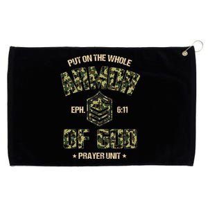 Ephesians 6 11 Put On The Whole Armor Of God Prayer Unit Grommeted Golf Towel