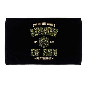 Ephesians 6 11 Put On The Whole Armor Of God Prayer Unit Microfiber Hand Towel