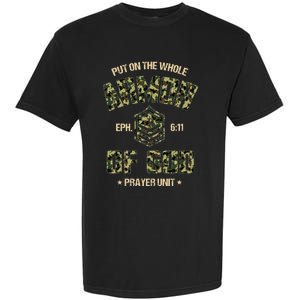 Ephesians 6 11 Put On The Whole Armor Of God Prayer Unit Garment-Dyed Heavyweight T-Shirt