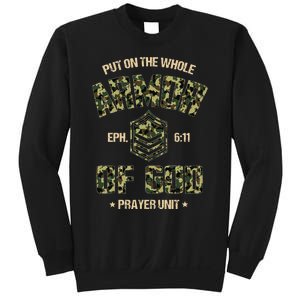 Ephesians 6 11 Put On The Whole Armor Of God Prayer Unit Sweatshirt