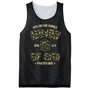 Ephesians 6 11 Put On The Whole Armor Of God Prayer Unit Mesh Reversible Basketball Jersey Tank