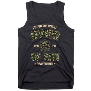 Ephesians 6 11 Put On The Whole Armor Of God Prayer Unit Tank Top