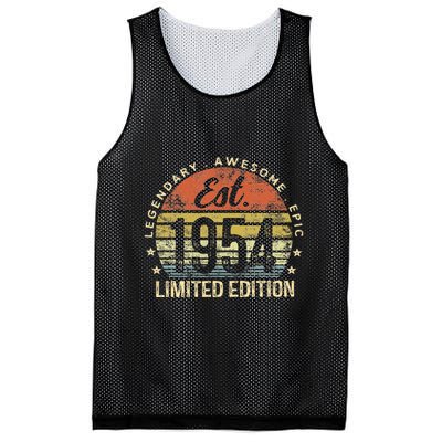 Edition 70th Birthday Vintage 70 Year Old Mesh Reversible Basketball Jersey Tank