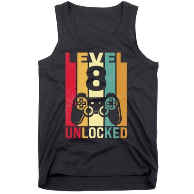 Eight 8yr 8 Birthday Son Funny Gamer 8th Years Old Tank Top