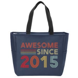 Eight 8yr BDay Son Boy Funny 2015 8th 8 Year Old Birthday Zip Tote Bag