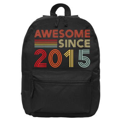 Eight 8yr BDay Son Boy Funny 2015 8th 8 Year Old Birthday 16 in Basic Backpack