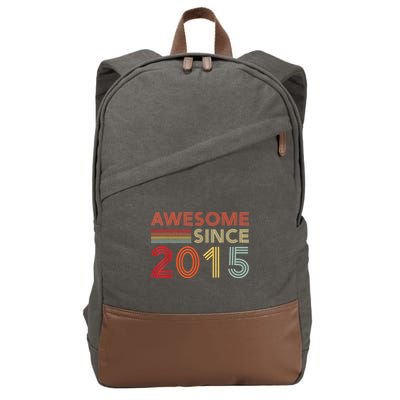 Eight 8yr BDay Son Boy Funny 2015 8th 8 Year Old Birthday Cotton Canvas Backpack