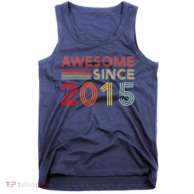 Eight 8yr BDay Son Boy Funny 2015 8th 8 Year Old Birthday Tank Top