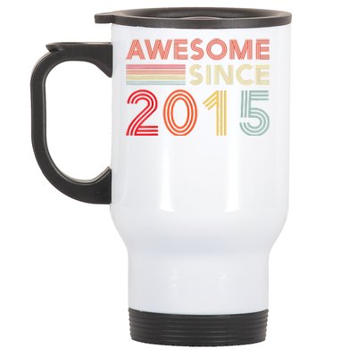 Eight 8yr BDay Son Boy Funny 2015 8th 8 Year Old Birthday Stainless Steel Travel Mug