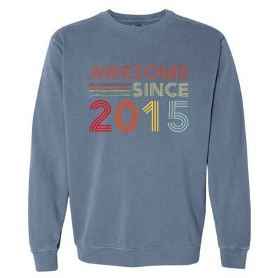 Eight 8yr BDay Son Funny 2015 8th 8 Year Old Birthday Garment-Dyed Sweatshirt