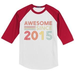 Eight 8yr BDay Son Funny 2015 8th 8 Year Old Birthday Kids Colorblock Raglan Jersey