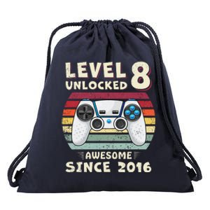 Eight 8th Birthday Decoration Boy 8yr 8 Year Old Birthday Drawstring Bag