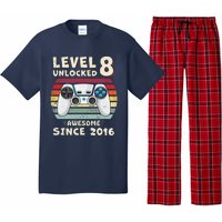 Eight 8th Birthday Decoration Boy 8yr 8 Year Old Birthday Pajama Set