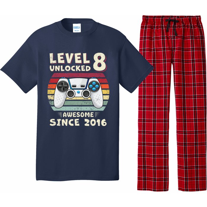 Eight 8th Birthday Decoration Boy 8yr 8 Year Old Birthday Pajama Set