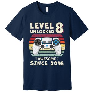 Eight 8th Birthday Decoration Boy 8yr 8 Year Old Birthday Premium T-Shirt