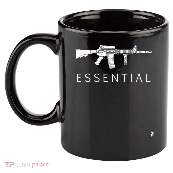 Essential Ar 15 Assualt Rifle 11oz C Handle Ceramic Mug
