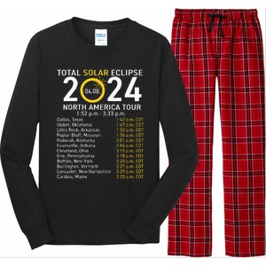 Eclipse April 8 2024 Path Of The Eclipse Long Sleeve Pajama Set