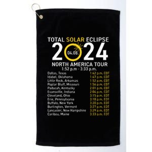 Eclipse April 8 2024 Path Of The Eclipse Platinum Collection Golf Towel