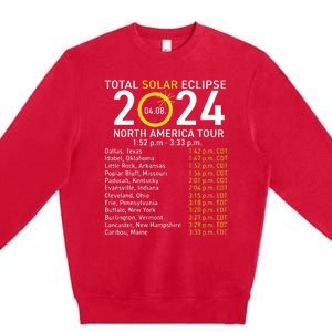 Eclipse April 8 2024 Path Of The Eclipse Premium Crewneck Sweatshirt