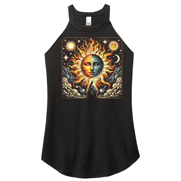 Eclipse April 8 2024 Women’s Perfect Tri Rocker Tank