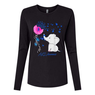 Elephant ALS Awareness - ALS Ribbon Gifts Womens Cotton Relaxed Long Sleeve T-Shirt