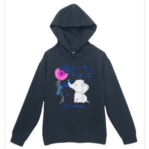 Elephant ALS Awareness - ALS Ribbon Gifts Urban Pullover Hoodie